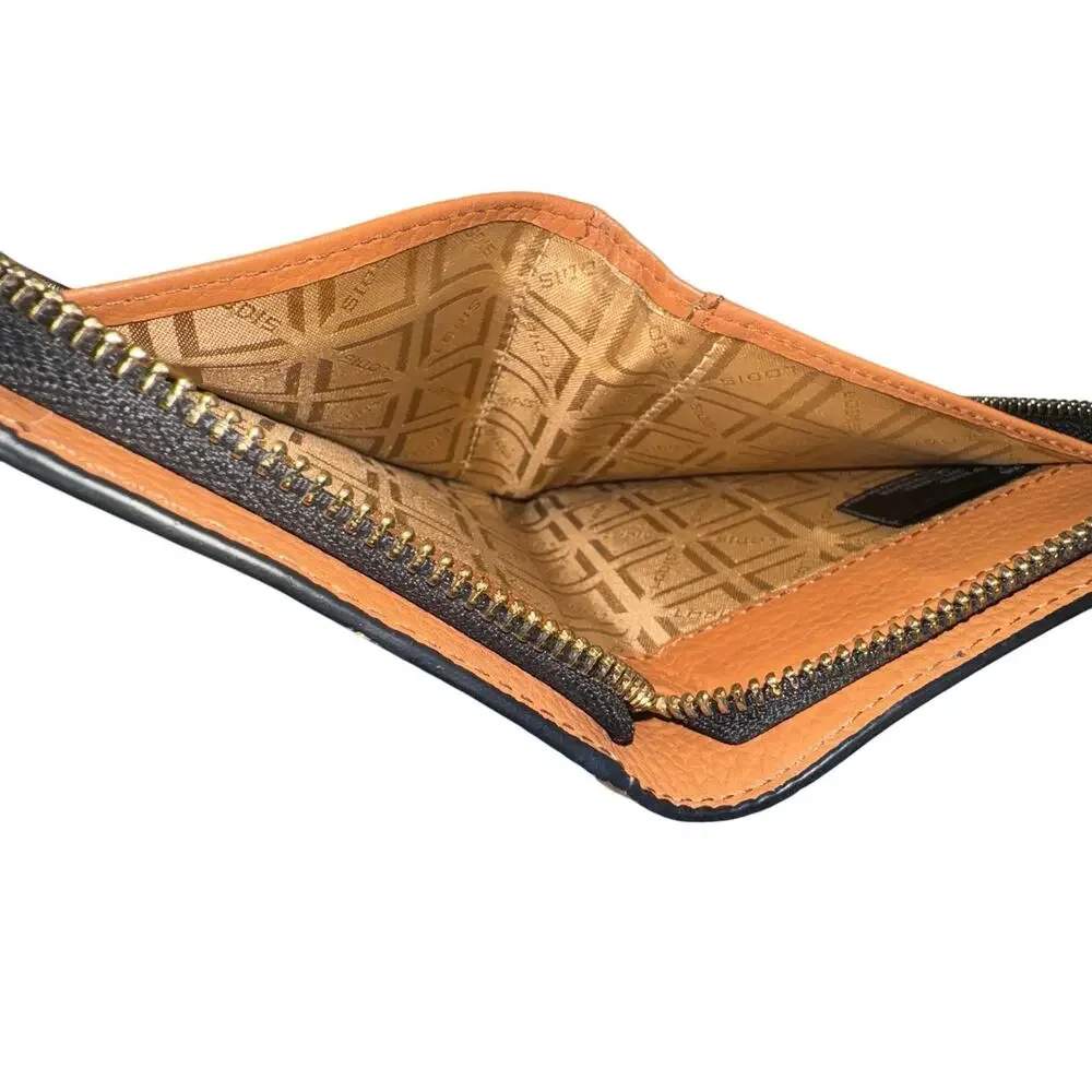 LODIS Kate Classic Zip Round Wallet in Chestnut, New without Tag MSRP $70